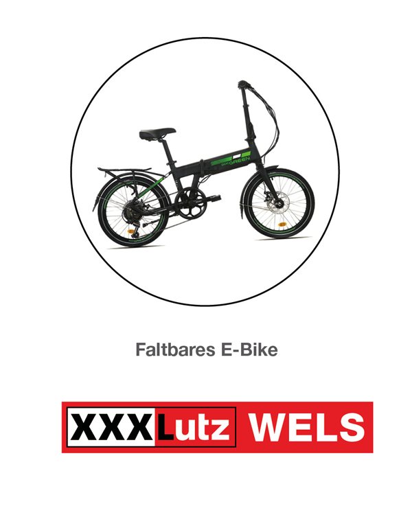 1. Preis: Faltbares E-Bike von XXXLutz Wels